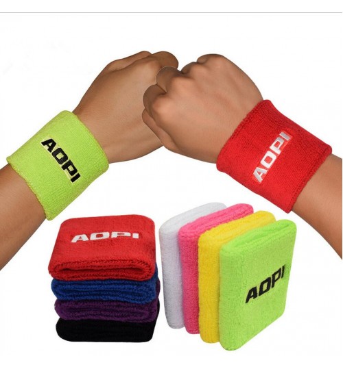 Sport Cotton Terry Embroidered Wristband